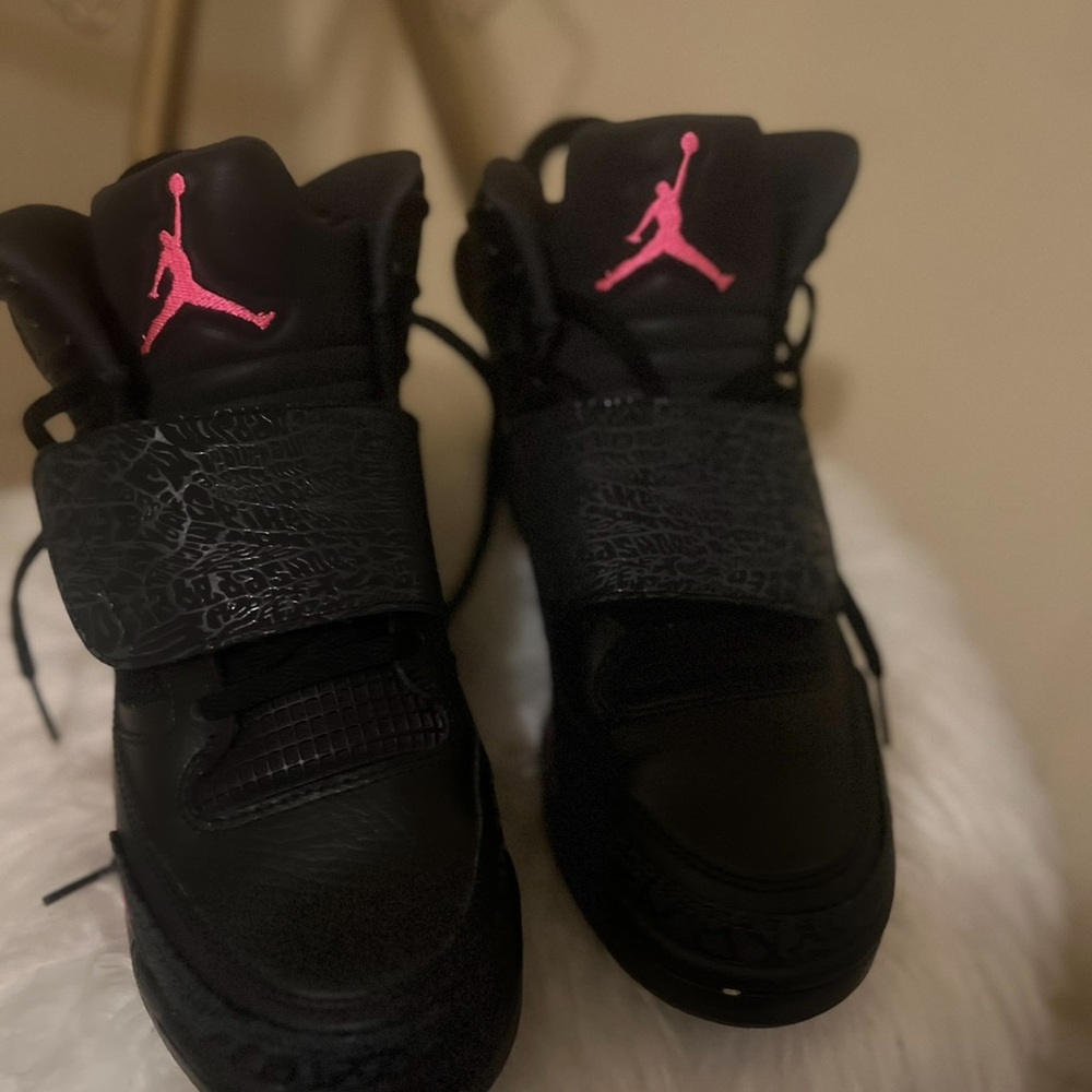 Black and Pink Michael Jordan Sneakers